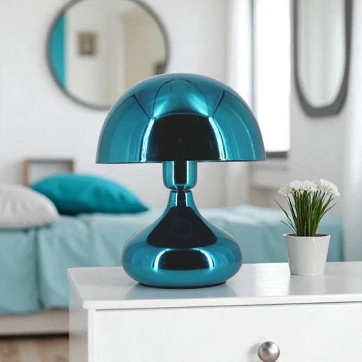 Weva Mushroom Table Lamp – 25 cm – Turquoise - Weva - Image 3