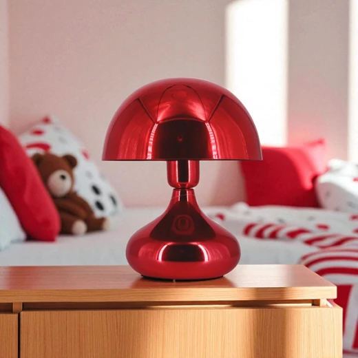 Weva Mushroom Table Lamp – 25 cm – Red - Weva - Image 4