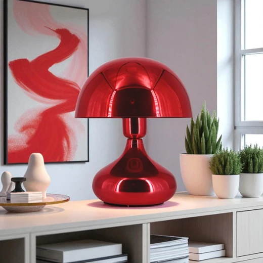 Weva Mushroom Table Lamp – 25 cm – Red - Weva - Image 3