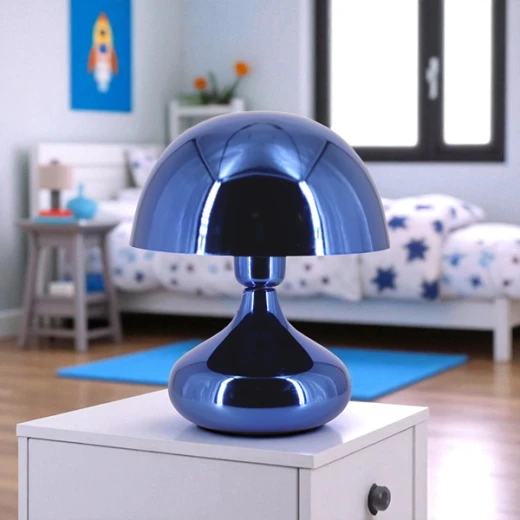 Weva Mushroom Table Lamp – 25 cm – Blue - Weva - Image 4