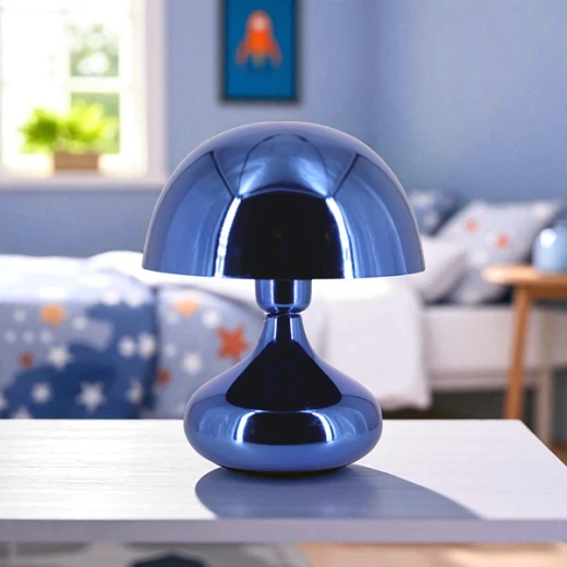 Weva Mushroom Table Lamp – 25 cm – Blue - Weva - Image 3