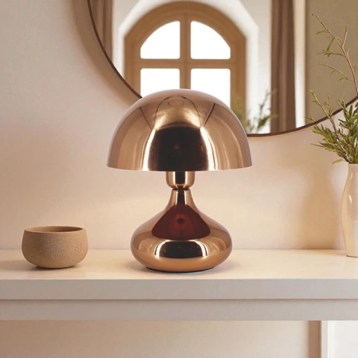 Weva Mushroom Table Lamp – 25 cm – Copper - Weva - Image 2