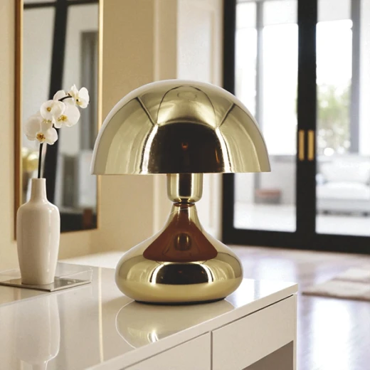 Weva Mushroom Table Lamp – 25 cm – Gold - Weva - Image 4
