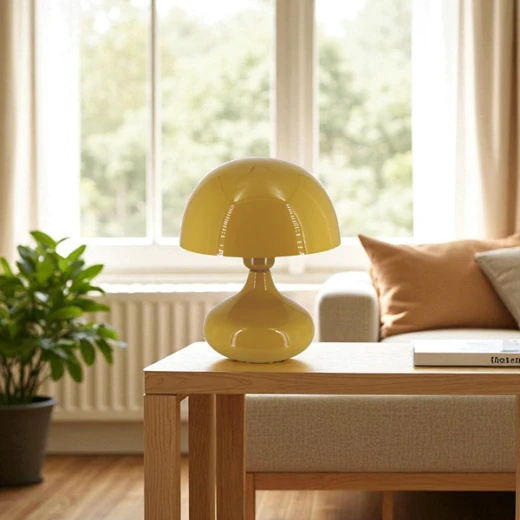 Weva Mushroom Table Lamp – 25 cm – Yellow - Weva - Image 4