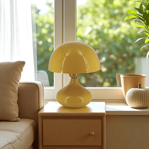 Weva Mushroom Table Lamp – 25 cm – Yellow - Weva - Image 3