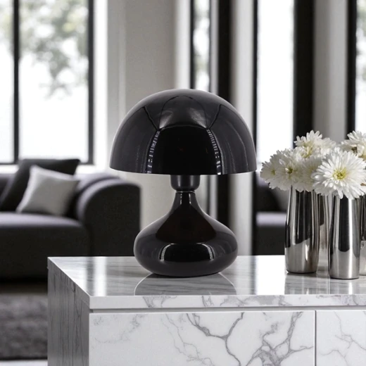 Weva Mushroom Table Lamp – 25 cm – Black - Weva - Image 3