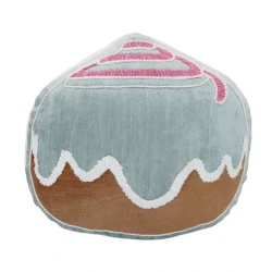 نوفا هوم Glaze وسادة محشية مطرز يدوياً - متعدد الألوان - كب كيك