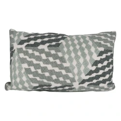 Nova Home Trek Embroidered Cushion Cover – 35x60 cm – Warm Green
