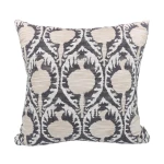 Nova Home Talisman Embroidered Jacquard Cushion Cover – 50x50 cm – Taupe - Nova Home