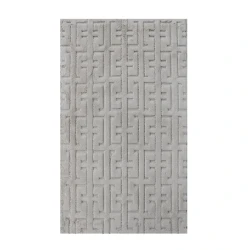 Nova Home Framework Cotton Bath Rug -70x120 Cm - Beige
