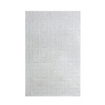 Nova Home Framework Cotton Bath Rug - 60x100 Cm - Ecru - Nova Home