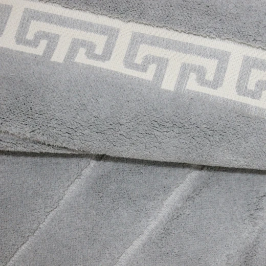 Nova Home Eres Cotton Bath Rug -70x120 Cm - Light Grey - Nova Home - Image 2
