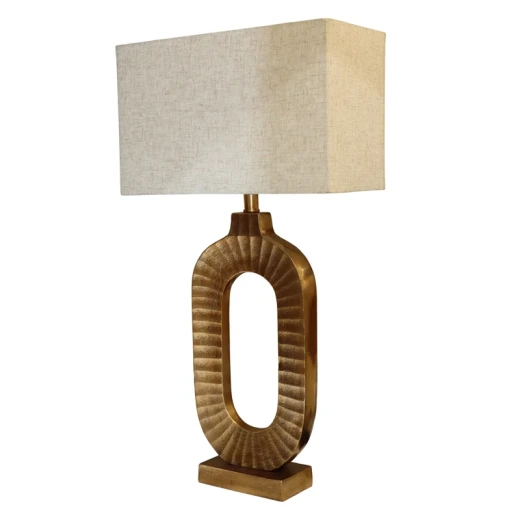 Weva "Ovalo" Table Lamp – 47 cm – Antique Brass - Weva - Image 2