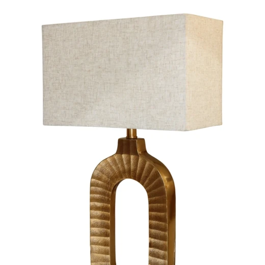 Weva "Ovalo" Table Lamp – 47 cm – Antique Brass - Weva - Image 4