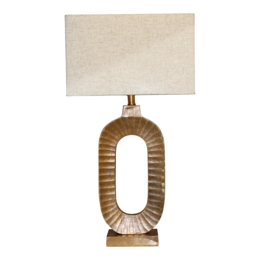 Weva "Ovalo" Table Lamp – 47 cm – Antique Brass - Weva - Image 5