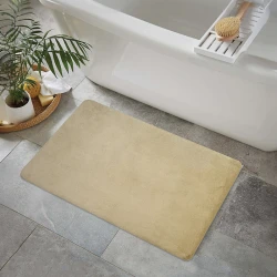 Nova Home Cushira Memory Foam Non-Slip Bath Mat - 50x80 Cm -Sand