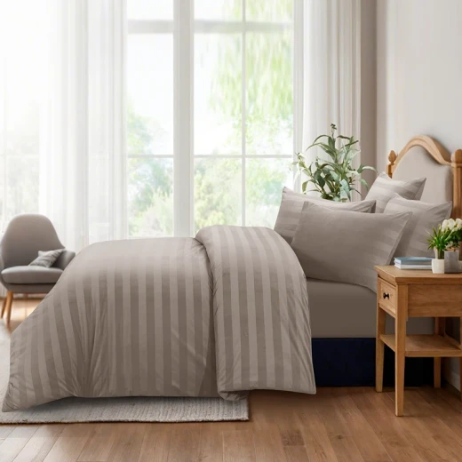 Nova Home Velvora Winter Velvet Duvet Cover Set - Queen - Taupe - Nova Home - Image 4