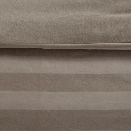 Nova Home Velvora Winter Velvet Duvet Cover Set - Queen - Taupe - Nova Home - Image 5