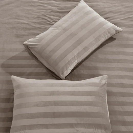 Nova Home Velvora Winter Velvet Duvet Cover Set - Queen - Taupe - Nova Home - Image 6