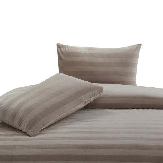 Nova Home Velvora Winter Velvet Duvet Cover Set - Queen - Taupe - Nova Home - Image 7