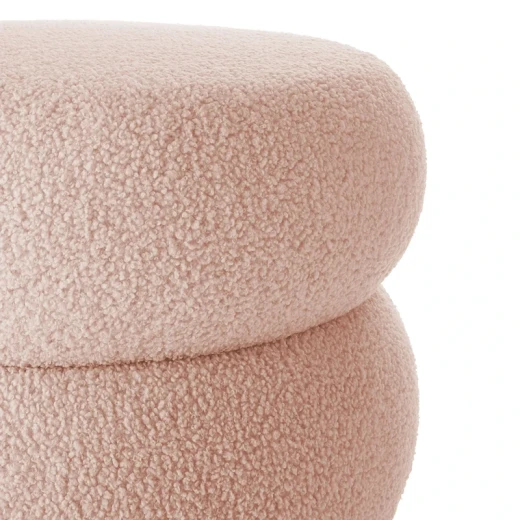 Weva Archi Terry Channeled Small Stool & Bench – Brown | Elegant Ribbed Fabric Upholstery with Modern Arched Design - Weva - Image 19