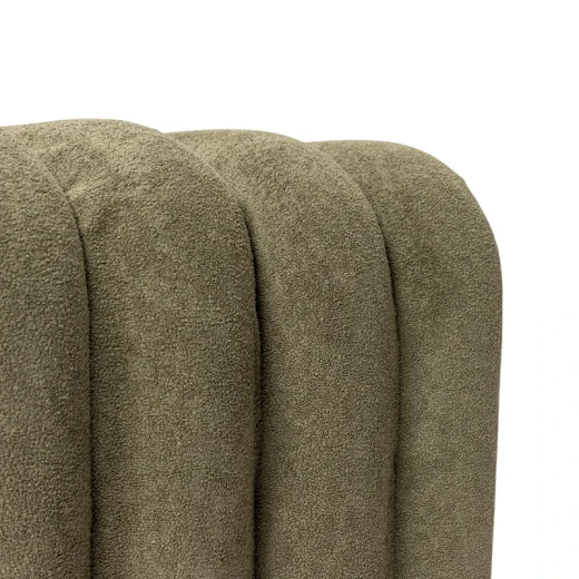 Weva Archi Terry Channeled Small Stool & Bench – Brown | Elegant Ribbed Fabric Upholstery with Modern Arched Design - Weva - Image 5