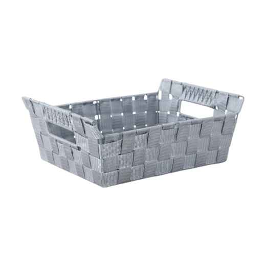 Weva PP Large Storage Basket – Brown Color, Durable High-Quality Plastic, Perfect for Organizing Home and Office, Multi-Purpose for Storing Daily Items and Accessories, Dimensions 32×25×9 cm - Weva - Image 2