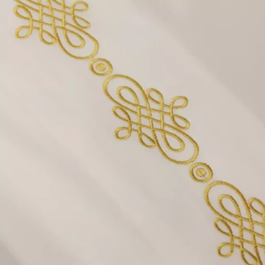 Nova Home RUBY Embroidery Duvet Cover Set - 100% Cotton, 400 Thread - King & Super King - 7 Pcs - White & Gold - Nova Home - Image 5