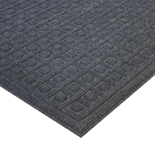 Nova Home Blocks Outdoor mat W & Rubber Backing - 45x75 cm - Charcoal - Nova Home - Image 2