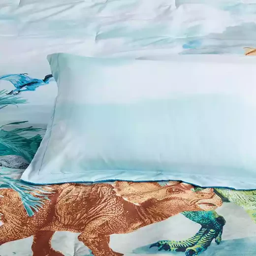 Nova Home &Tucker Dinosaur& Kid's Comforter Set - 7 Pcs - Queen - Blue - Nova Home - Image 5