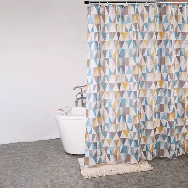 Weva "Triangular" Waterproof Shower Curtain - 240x200 cm - Multicolor - Weva