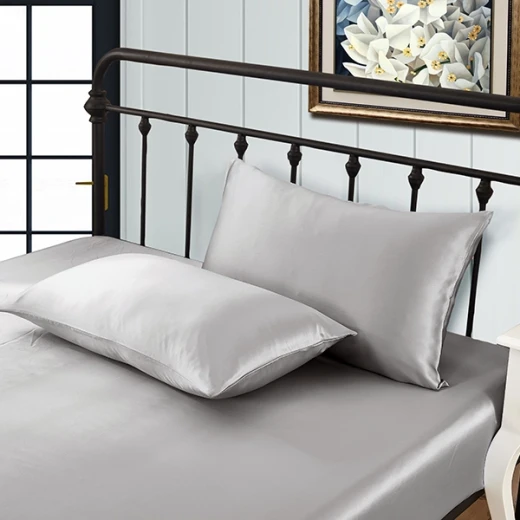 Lilysilk Plain Pillow Case - 50x75 CM - Silver - Lilysilk - Image 2