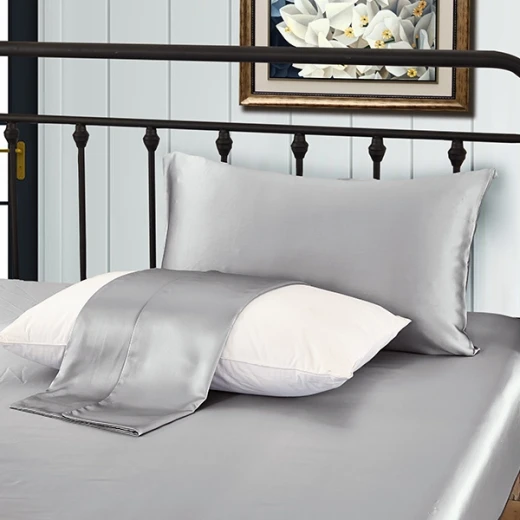 Lilysilk Plain Pillow Case - 50x75 CM - Silver - Lilysilk - Image 6