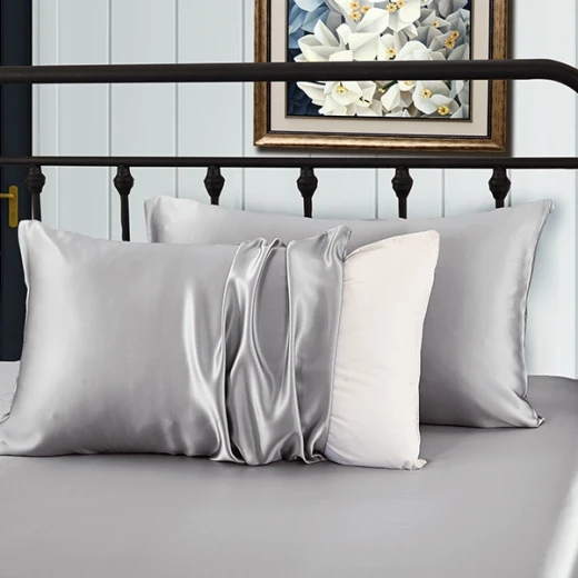 Lilysilk Plain Pillow Case - 50x75 CM - Silver - Lilysilk - Image 5