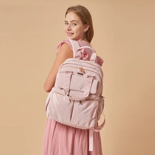 Pelicare Flow Backpack Diaper Bag - Pink - Pelicare - Image 4