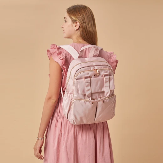 Pelicare Flow Backpack Diaper Bag - Pink - Pelicare - Image 3