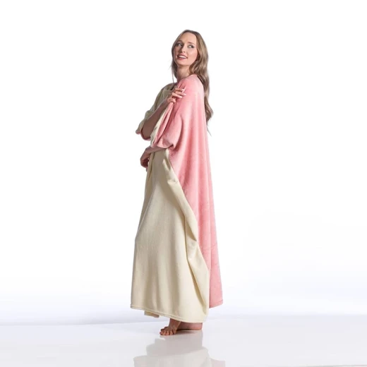 Kanguru Momonga  Rose Wearable Blanket - 120 Cm - Rose & Ivory - KANGURU - Image 5
