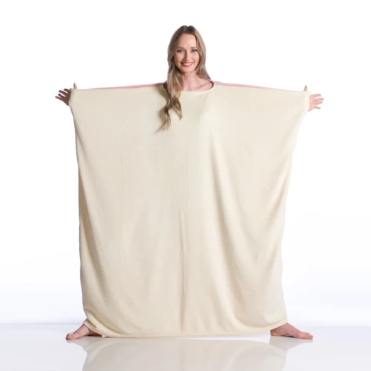 Kanguru Momonga  Rose Wearable Blanket - 120 Cm - Rose & Ivory - KANGURU - Image 2