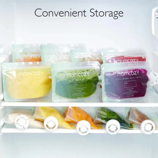 Momcozy Reusable Baby Food Pouches (10-Pack) – Leak-Proof, Easy-Fill Squeeze Pouches for Homemade Purees and Smoothies - Momcozy - Image 7
