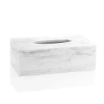 Andrea Tissue Box BA17156 - Polyresin - White - Andrea