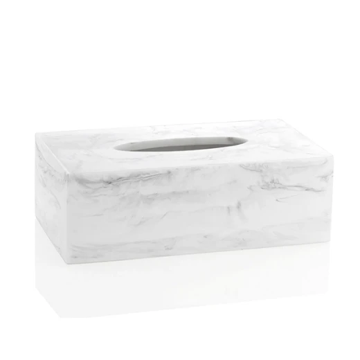 Andrea Tissue Box BA17156 - Polyresin - White Andrea Tissue Box BA17156 - Polyresin - White