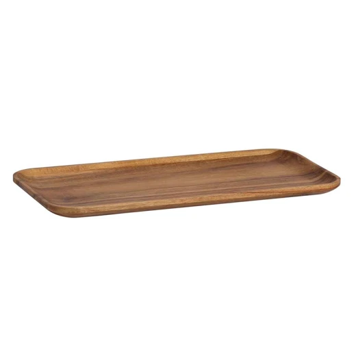 Andrea Acacia Wood Kitchen Tray | Versatile Natural Rectangular Serving Board 12 x 25 x 2 cm - Andrea - Image 4