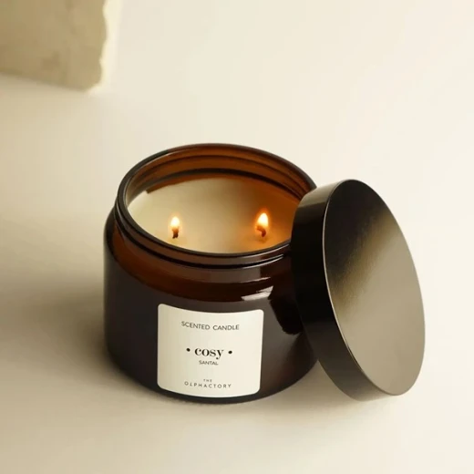 شمعة معطرة أمبينتير THE OLPHACTORY - 360 غم – خشب الصندل - أمبيانتاير - Image 2