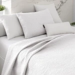 Manterol Bouti Summer Soft Plus Bed Spread Set - 3 Pcs - King & Super King - White - MANTEROL
