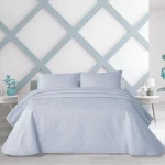مينترول Bouti Summer Soft طقم لحاف صيفي - مجوز & مجوز كبير - 3 قطع - أزرق - مانتيرول