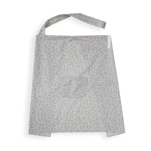 BabyJem Floral Nursing Cover (Grey) – Breathable Breastfeeding Apron with Adjustable Neck Strap and Multi-Purpose Pocket BabyJem Floral Nursing Cover (Grey) – Breathable Breastfeeding Apron with Adjustable Neck Strap and Multi-Purpose Pocket