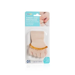 BabyJem 100% Original Baltic Amber Wristband (Light Honey) – Natural Comfort for Infants (4–5 Months)