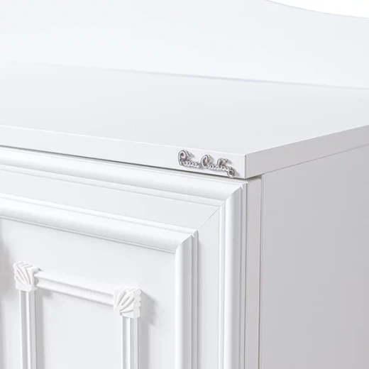 Pierre Cardin Aspendos Baby Room Dresser With Shelf - White - Pierre Cardin - Image 3