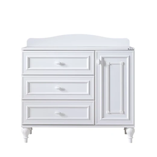 Pierre Cardin Aspendos Baby Room Dresser With Shelf - White - Pierre Cardin - Image 2