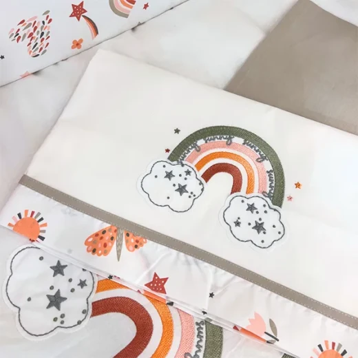 Funna Sunny Baby Bed Set - 7 Pcs - Beige - Funna Baby - Image 6